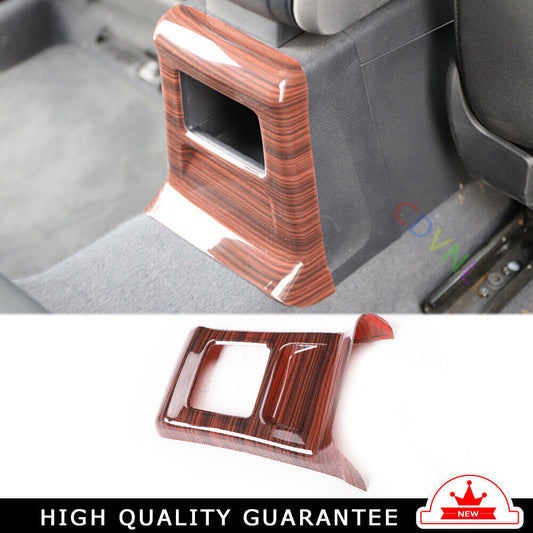 Inner Rear Air Outlet Anti-Kick Panel Trim Fit for Audi Q2L 2018-2021 Red Wood