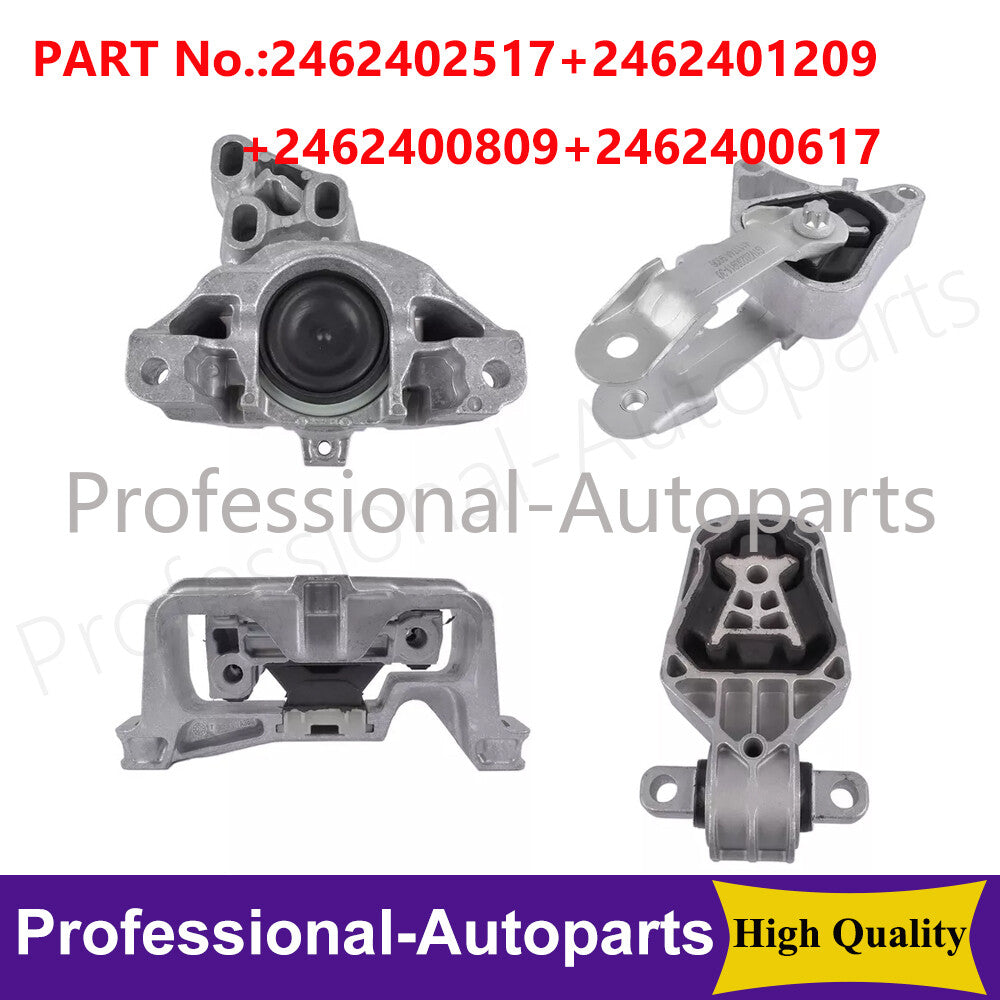4PCS Engine MotorTransmission Mount Fit for Mercedes-Benz B250 CLA250 GLA250