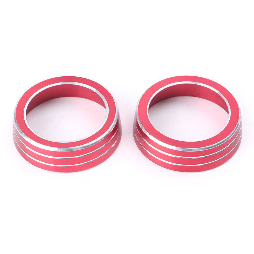 for Honda for Civic 2016-2017 2x Red AC Air-condition Control Switch Cover Ring