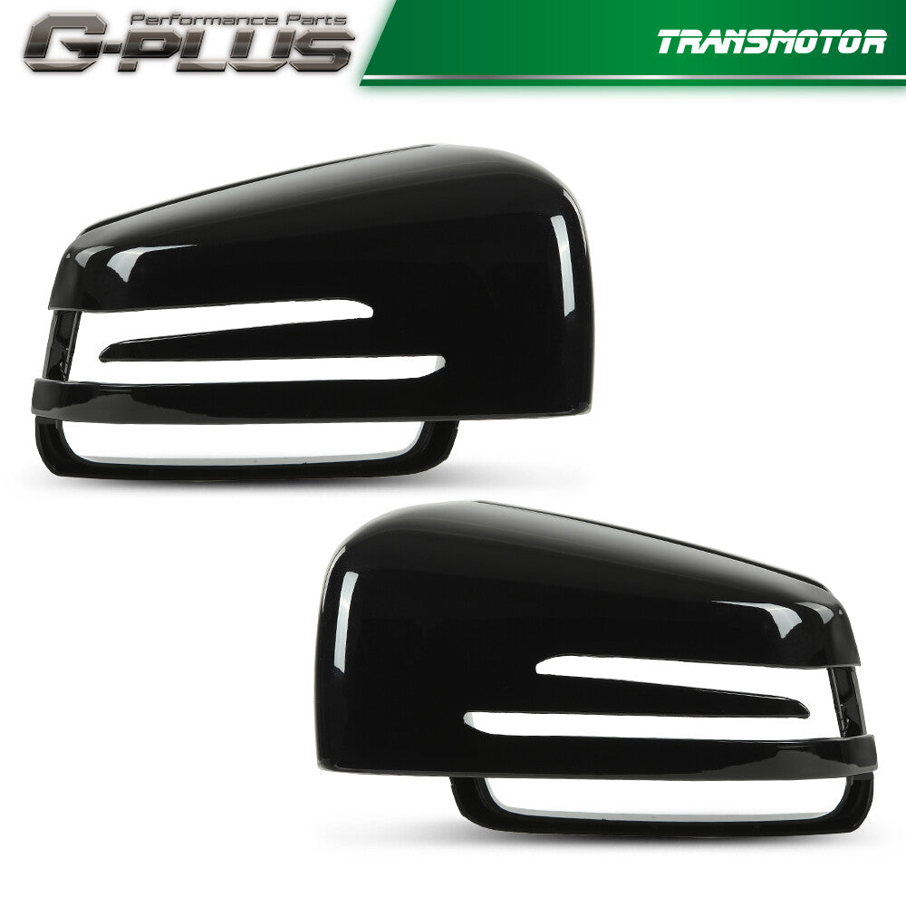 Suitable for Mercedes-Benz W204 W221 W212 C207 C63 black mirror-finish protective case shell