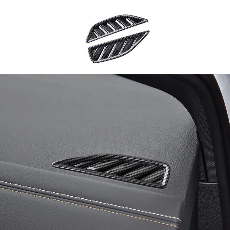 for Volkswagen ID.4 2021-2024 Carbon Fiber Dashboard Upper Air Outlet Vent Trim