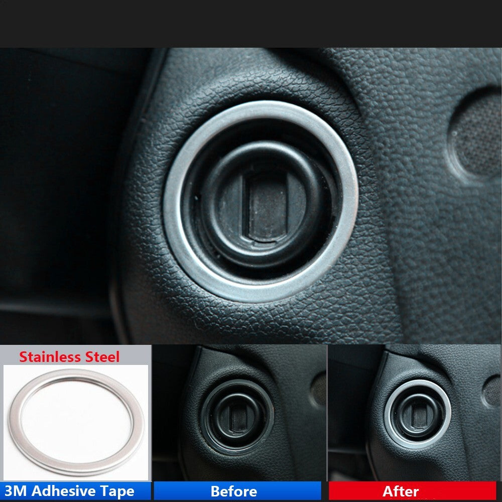 Stainless for Mercedes-Benz W204 W212 C218 X204 Car Ignition Key Hole Cover Trim