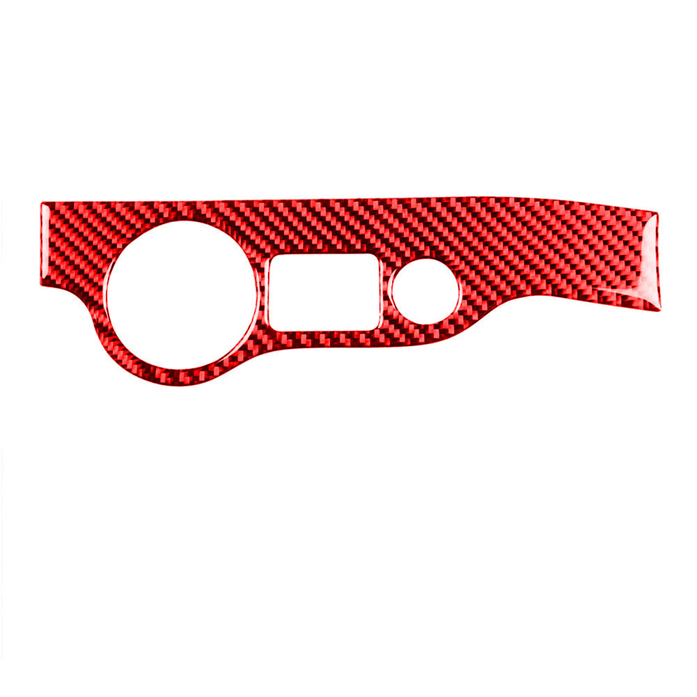 Red Car Headlight Trim Cover Decor Carbon Fiber for Dodge for Challenger 2015-2020