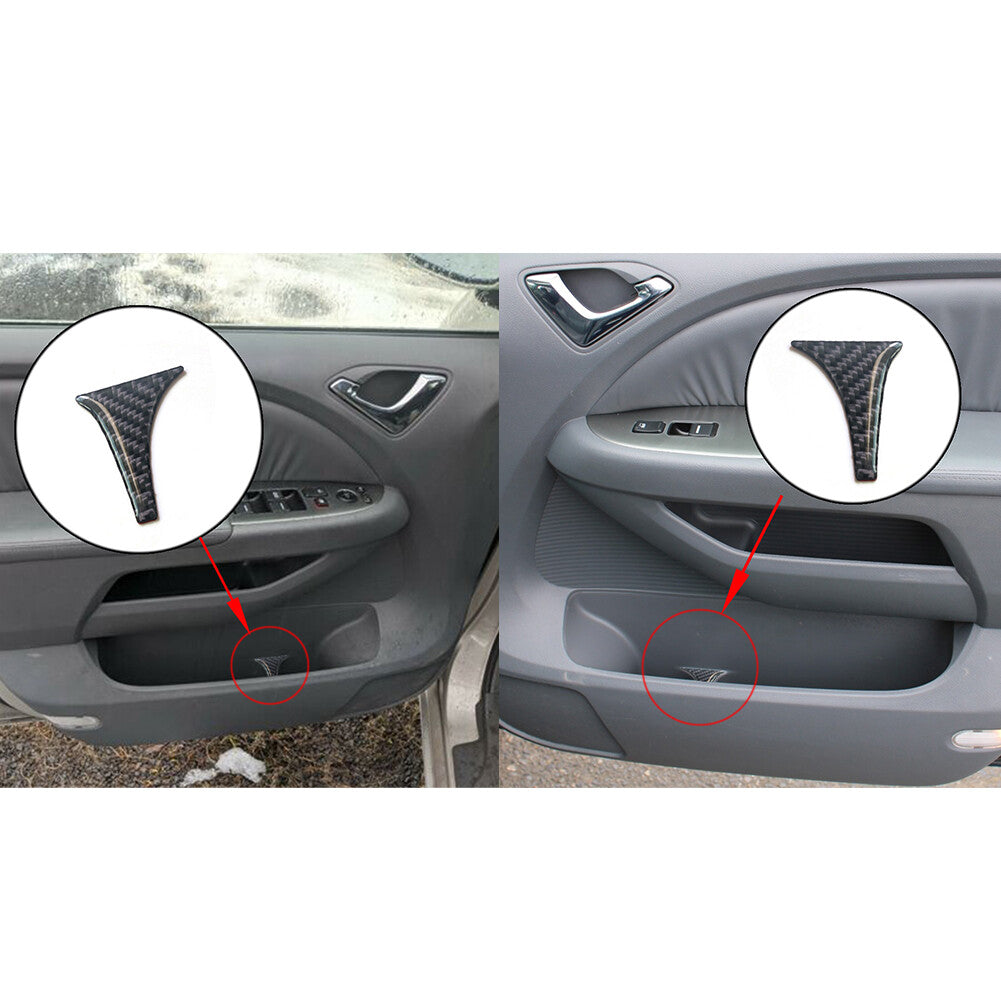 Carbon Fiber Door Accent Panel Trim Interior Cover for Honda Odyssey 2005-2010