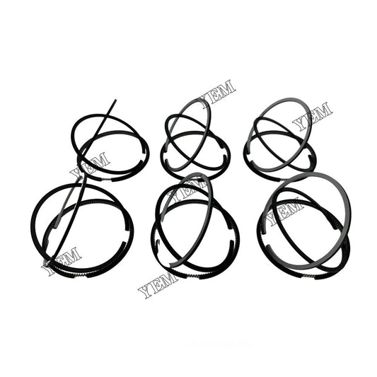 4Cyl 4BB1 Cylinder Piston Ring for Isuzu Engine Rebuild Kit Aftermarket Parts