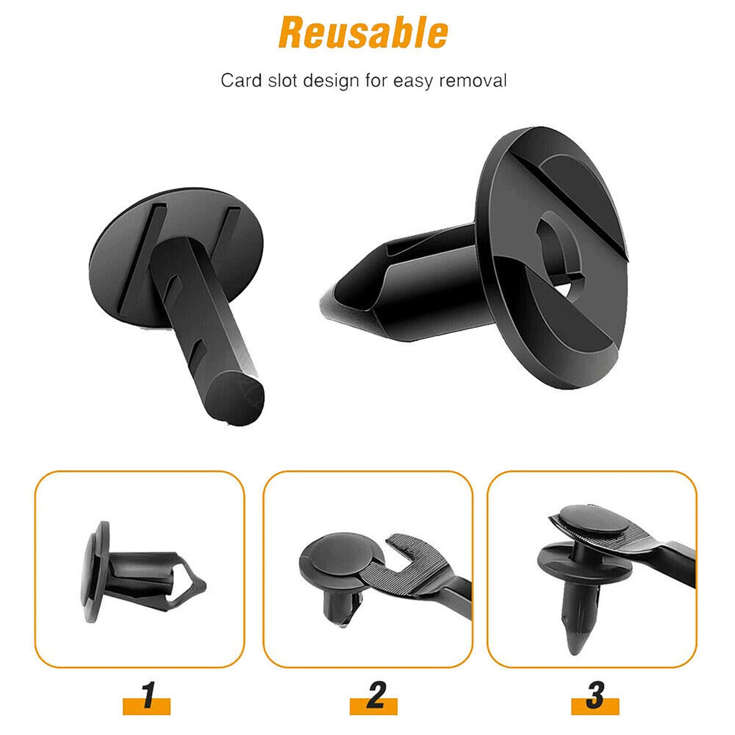 100pcs Bumper Cover Fender Shield Clip Wheelhouse Liner Retainer For GM for Ford