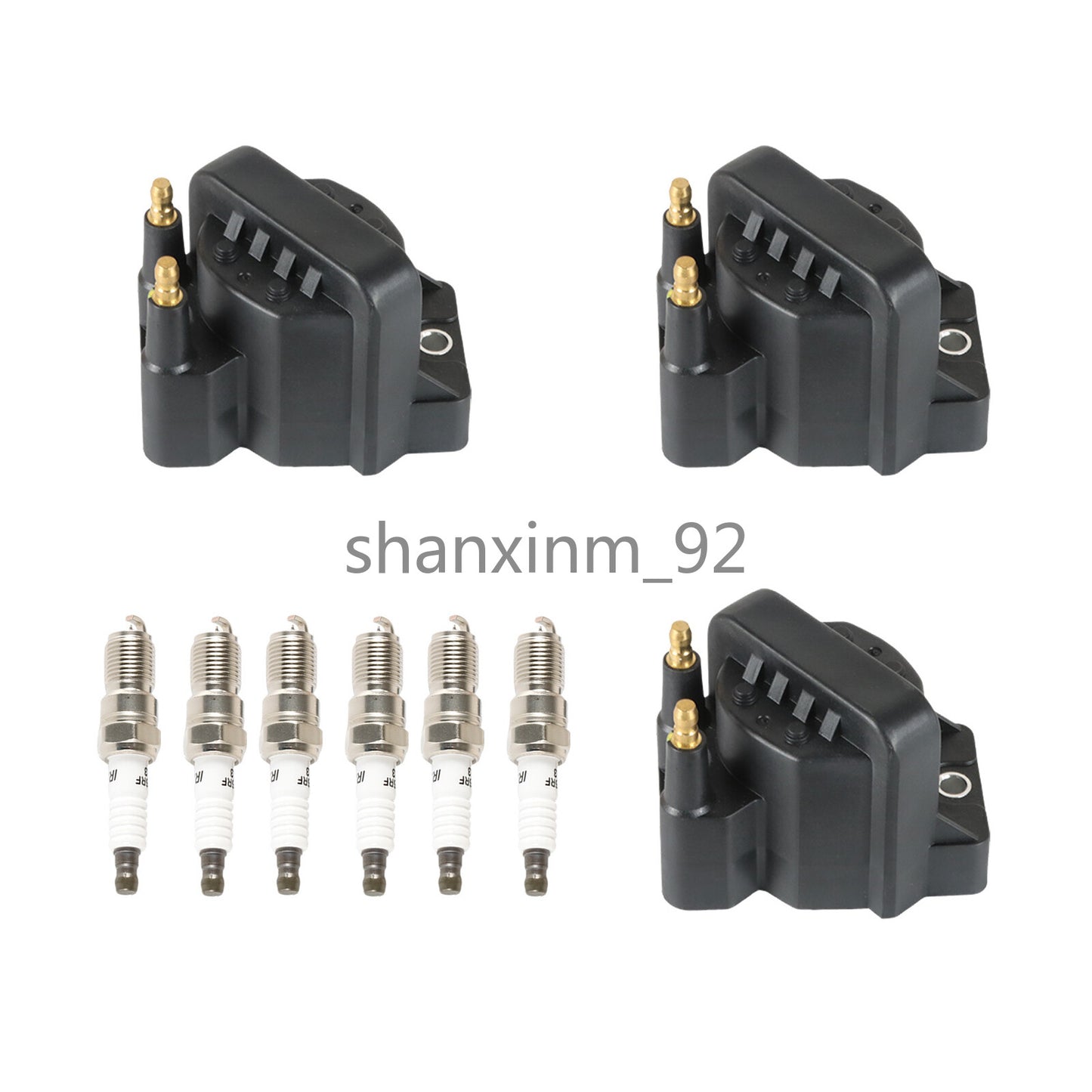 3pcs Ignition Coils+ 6pcs Iridium Spark Plug for 2005-2009 for Buick Allure DR39
