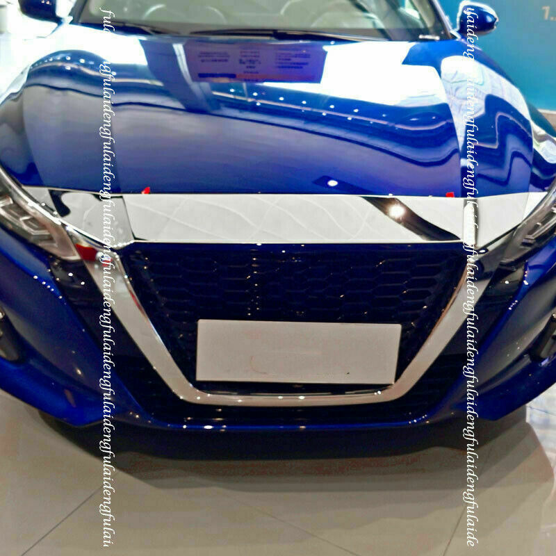 for Nissan Teana Altima 2019-22 Chrome Front Grille Mesh Engine Hood Cover Trim