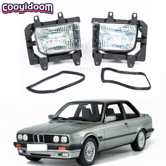 Applicable to 1982-94 for BMW E30 318i 318is 325i front bumper fog lights and driving lights (LHRH).