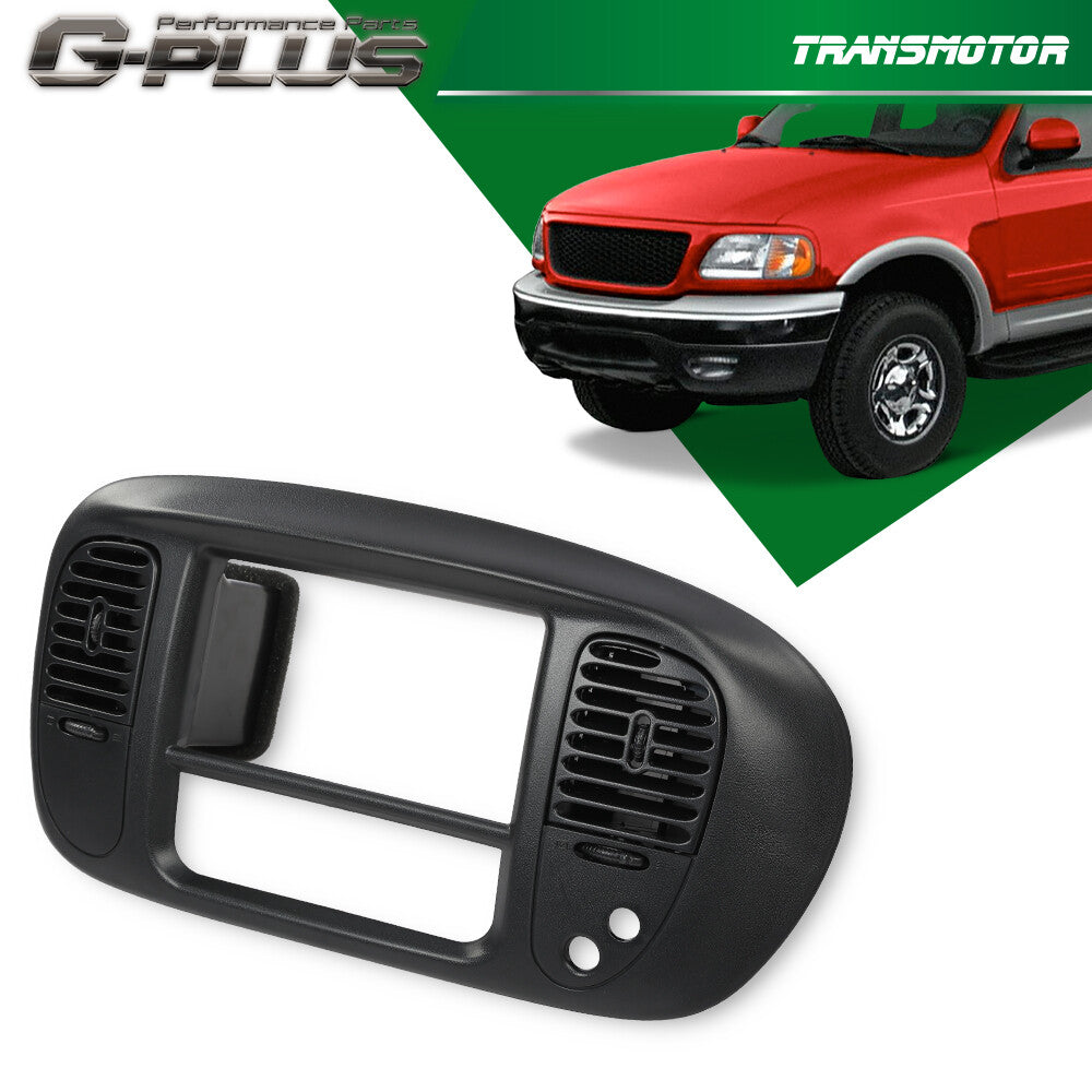 Black Center Dash Radio Bezel for 97-03 for Ford F150 Expedition with Vents - new