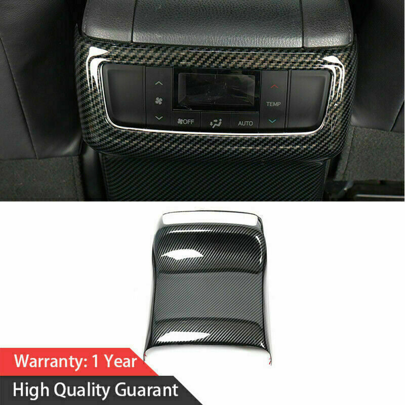 Carbon Fiber ABS Inner Rear Air Vent Outlet Trim for Toyota Highlander 2014-2019