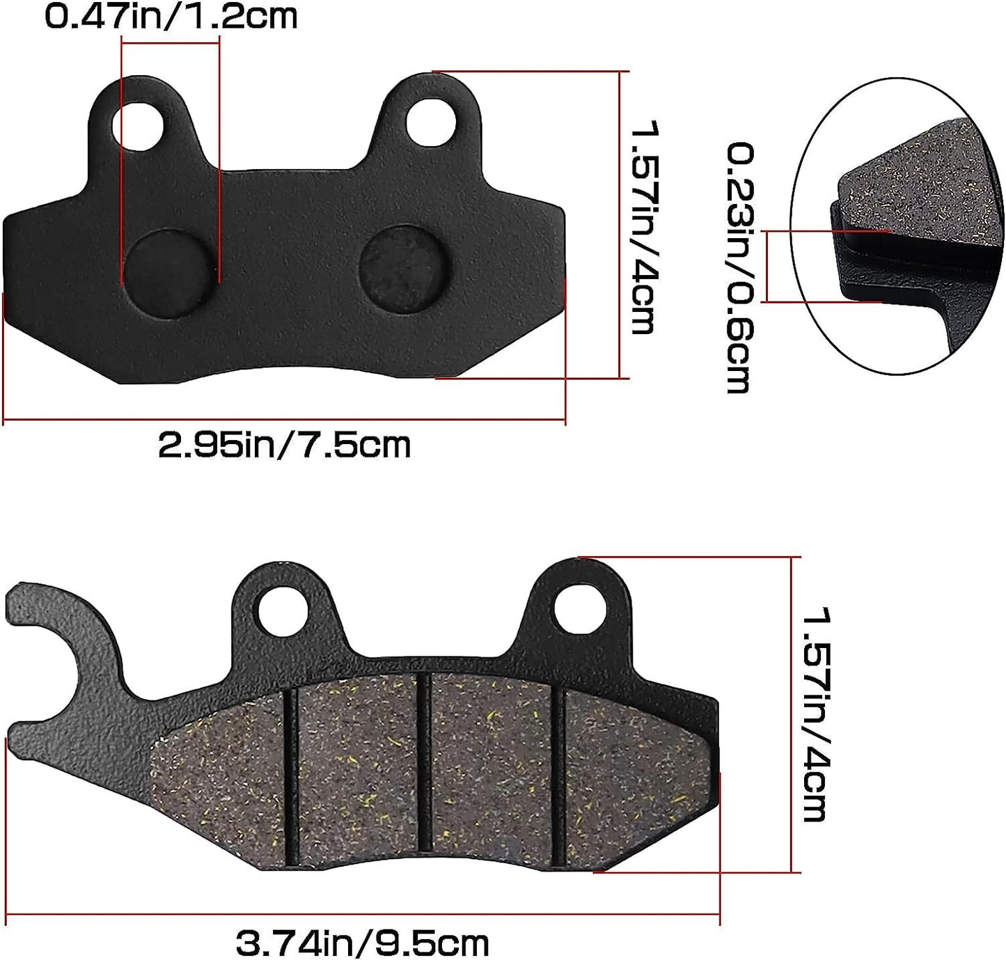 Front Rear Brake Pads for Kawasaki EX300 300 ABS 2013-2017