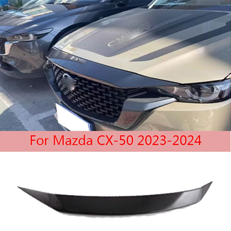 for Mazda CX-50 CX50 23-24 Carbon ABS Front Grill Grille Engine Hood Cover Trim
