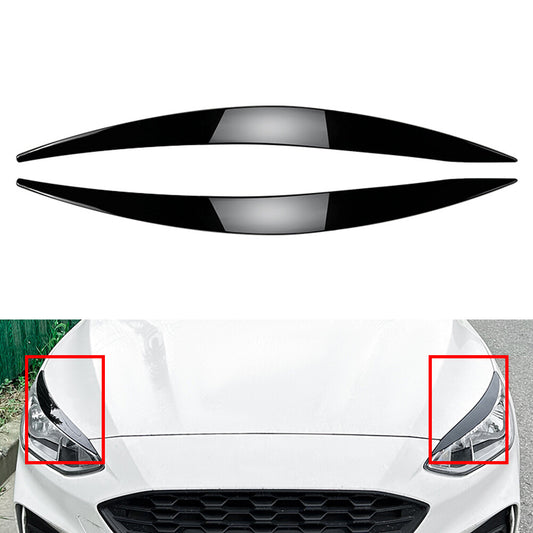 Headlight Eyebrows Eyelids Lids Cover Trim for Ford Focus MK4 2019-2021 2020 21