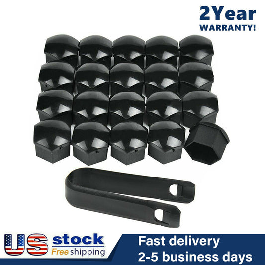 22mm Black Bolt Cover Caps Wheel Nut Protector Fit for Land Rover for Range Rover Sport
