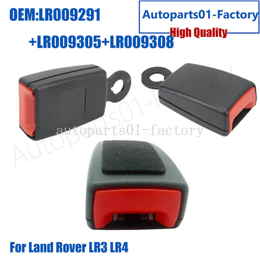 Set of 3PCS Rear Left+Right+Center for Seat Belt Buckle for Land Rover LR3 LR4