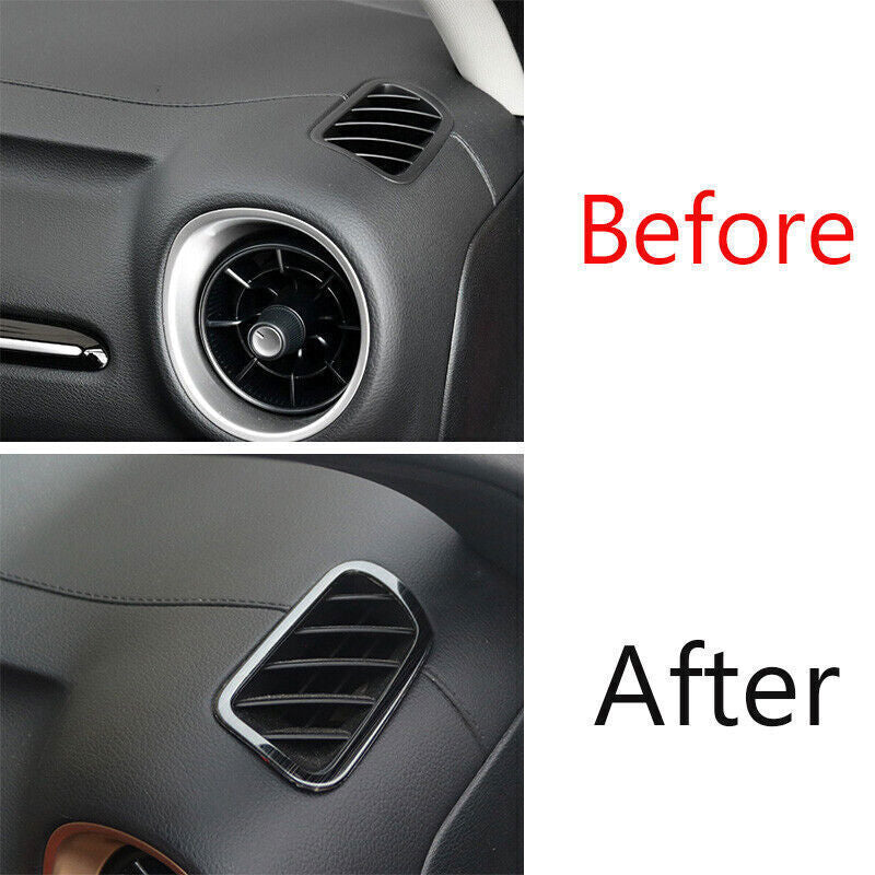 Instrument LR Air Outlet Vent Trim 2 for Kia K3 Forte 2019-2022 Black Titanium