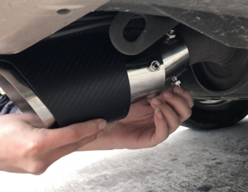 for Toyota Highlander 14-19 carbon fiber Exhaust Muffler Tail Pipe Tip Tailpipe