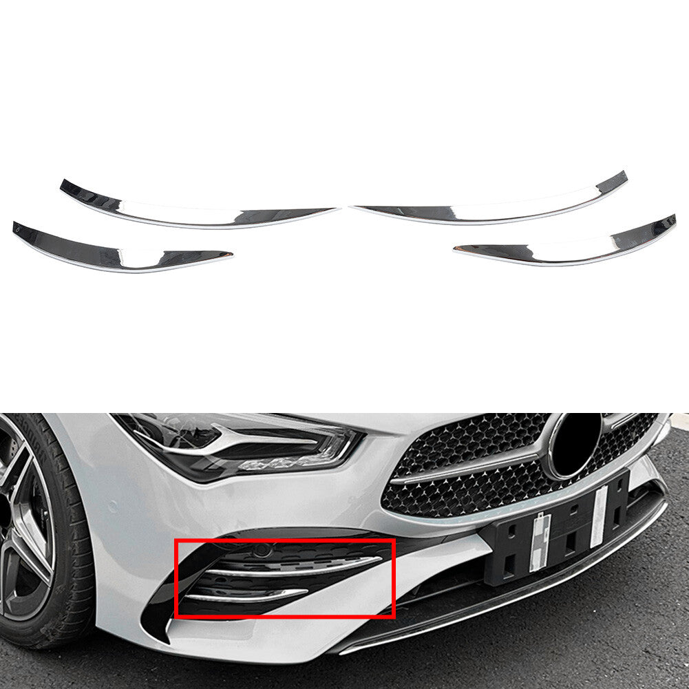 Fog Light Grille Strips Trim for Mercedes-Benz CLA Class C118 X118 2023-2024 23