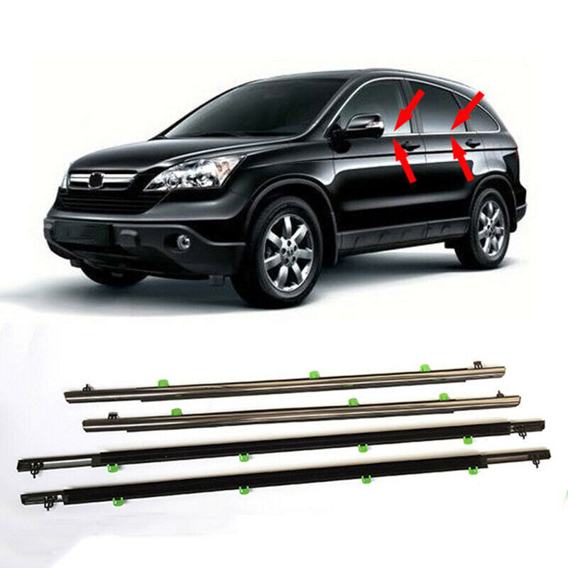 for Honda CRV CR-V 2007-2011 SUV Car Quarter  Door Belt Moulding SET replace