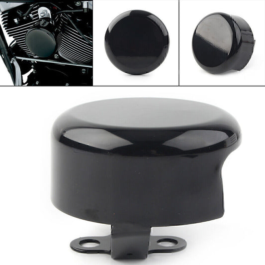 Motorcycle Smooth Horn Cover for Harley Softail FLHX FLT FLHT Dyna Bad Boy Black