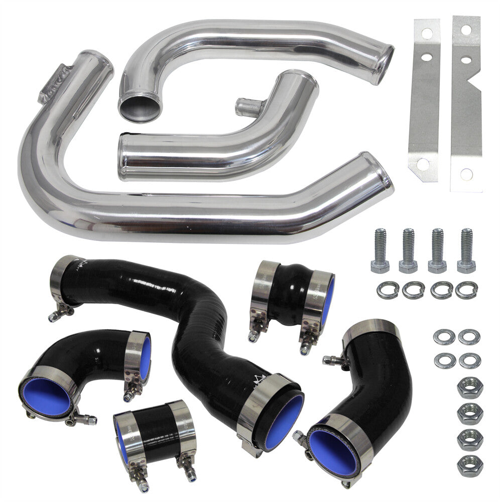 Black Intercooler Piping PIPE Kit for 2002-2006 for Audi A4 1.8T Turbo B6 Quattro