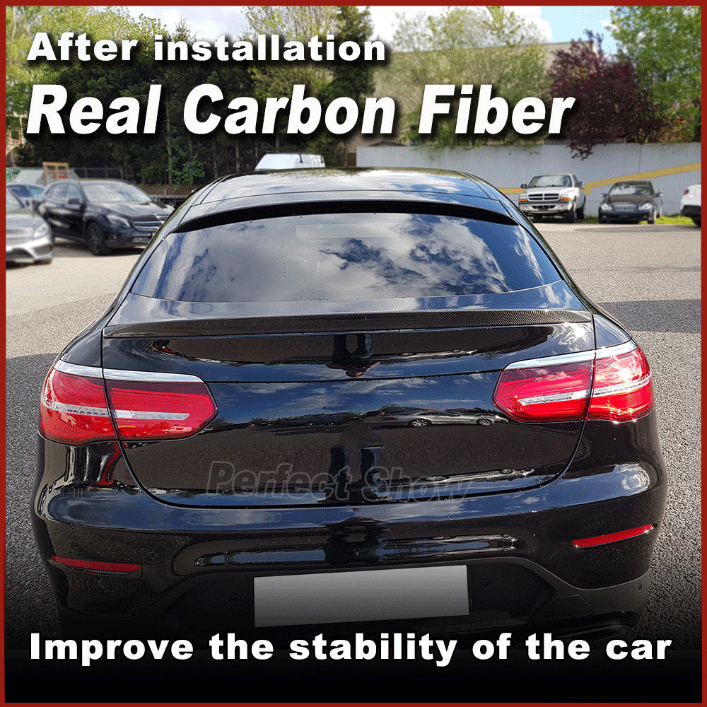 REAL Carbon Rear Roof Wing Spoiler for Mercedes GLC Coupe C253 GLC250 GLC43