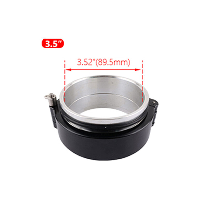 3.5 89mm Aluminum Quick Release V-Band Clamp for Intake Intercooler Pipe Black