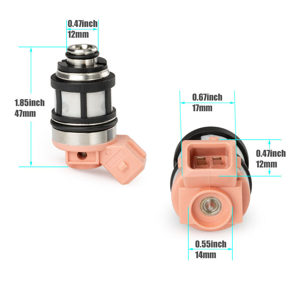 6XFuel Injectors 16600-88G10 for Nissan Pathfinder Quest D21 Pickup for Mercury 3.0L