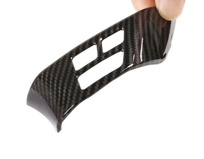 ABS Carbon Fiber Steering Wheel Button Cover Trim for BMW 3-Series E90 2005-2012