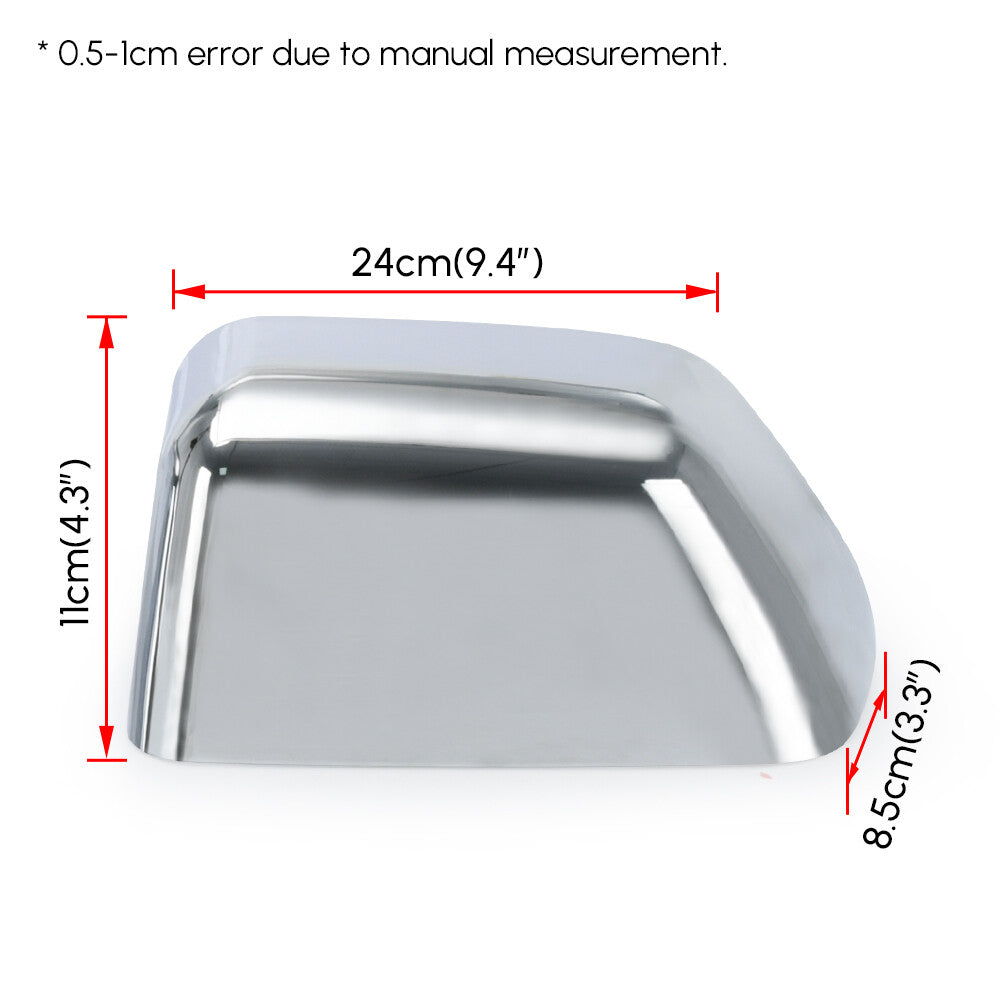 For 2017-2023 for Ford F150 F250 F350 Super Duty Top Half Chrome Tow Mirror Covers