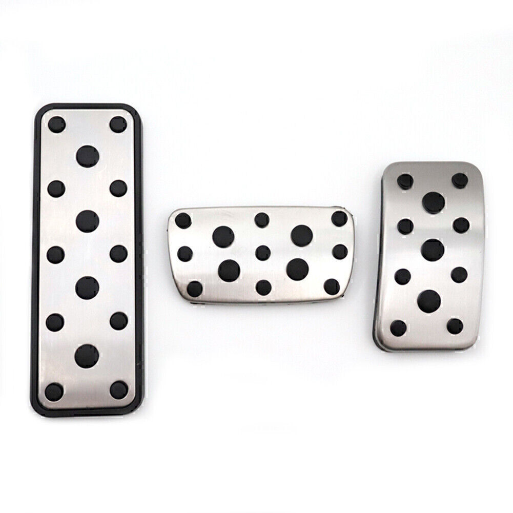 3Pcs Car Foot Gas Brake Pedals Cover Kit Fit for Subaru Legacy 15-20 Outback 14-20