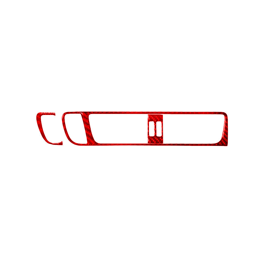 Red 3X Carbon Fiber Air Vent Air Conditioning Trim for Audi Q5 2009-2017