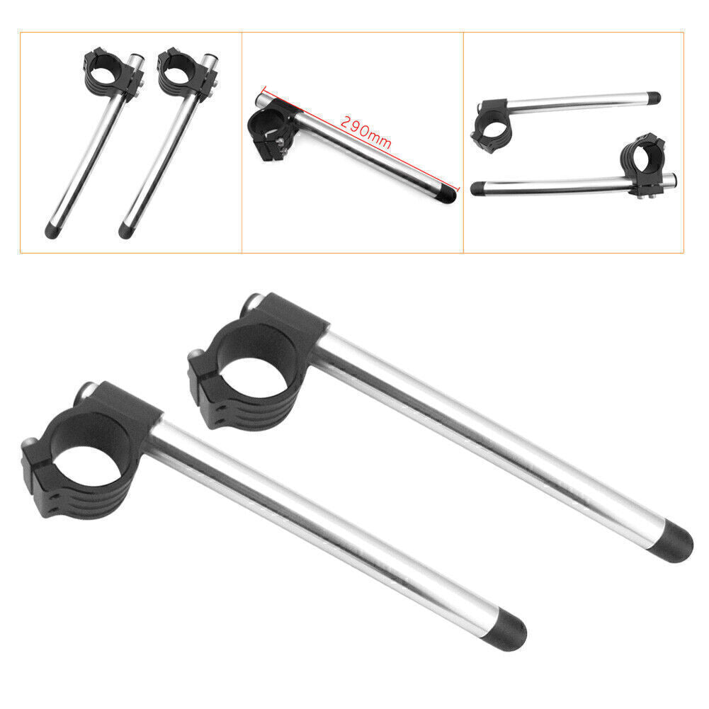 Clip-On Handlebars 41MM Fork Tube handbar for Suzuki GSX750F for Honda Black