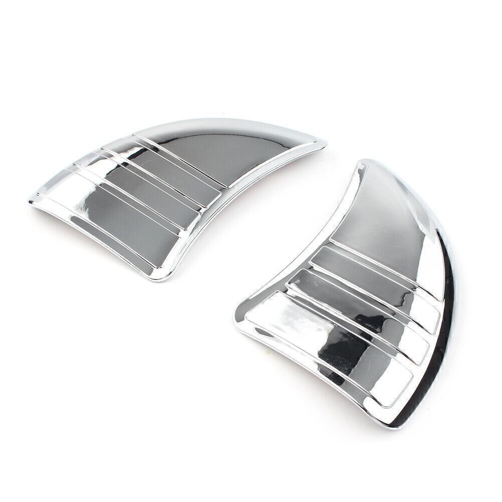 for Harley Touring Glide Tri-Line Inner Fairing Mirror Cover Plugs Chrome UK