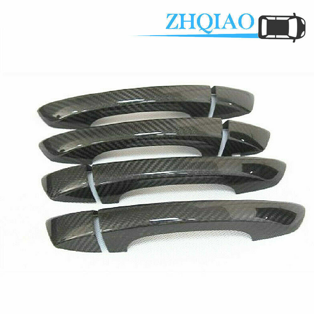 Carbon Fiber Side Door Handle Covers Trim Fit for GOLF 6 2011-2017
