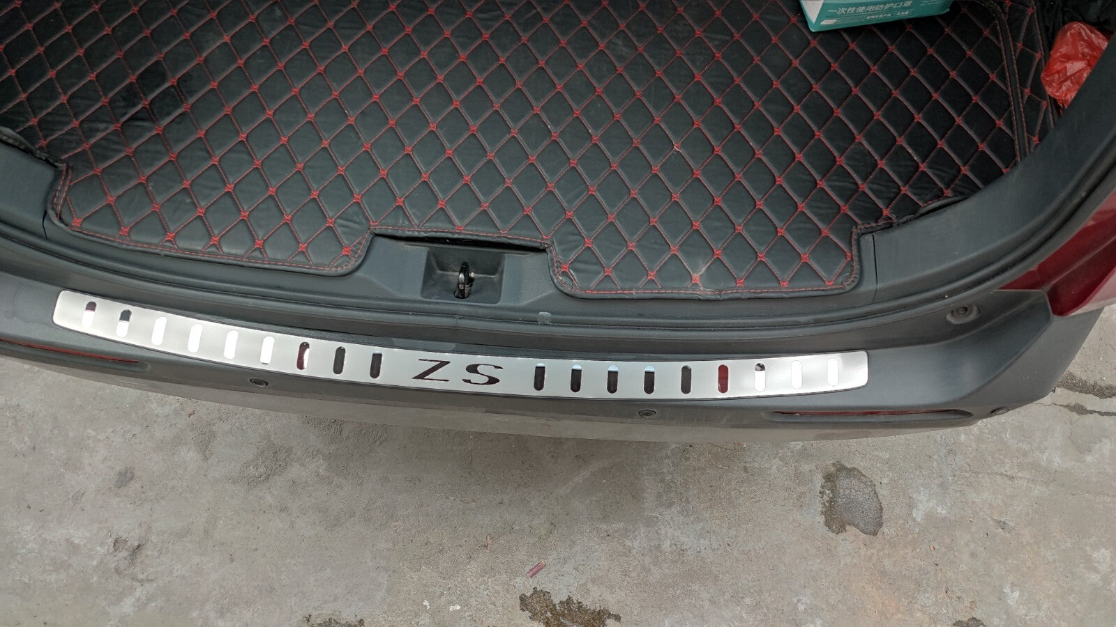 for MG ZS 2023 Car Accessories Rear Bumper Protector Scuff Guard Plate Panel
