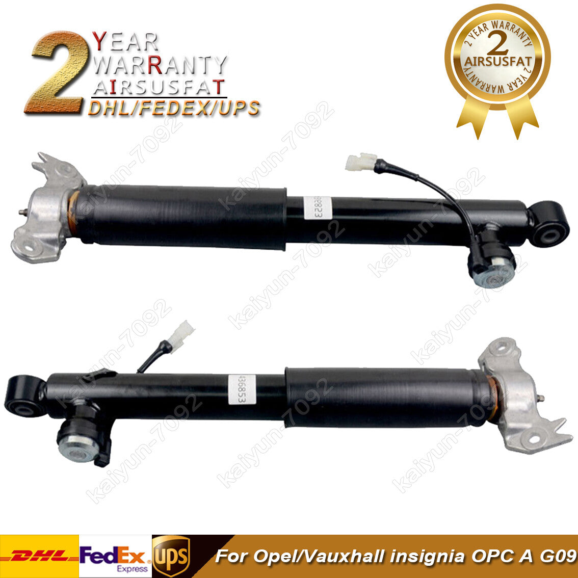 2x Rear Left Right Shock Absorbers W/ADS for Opel for Vauxhall Insignia OPC A G09