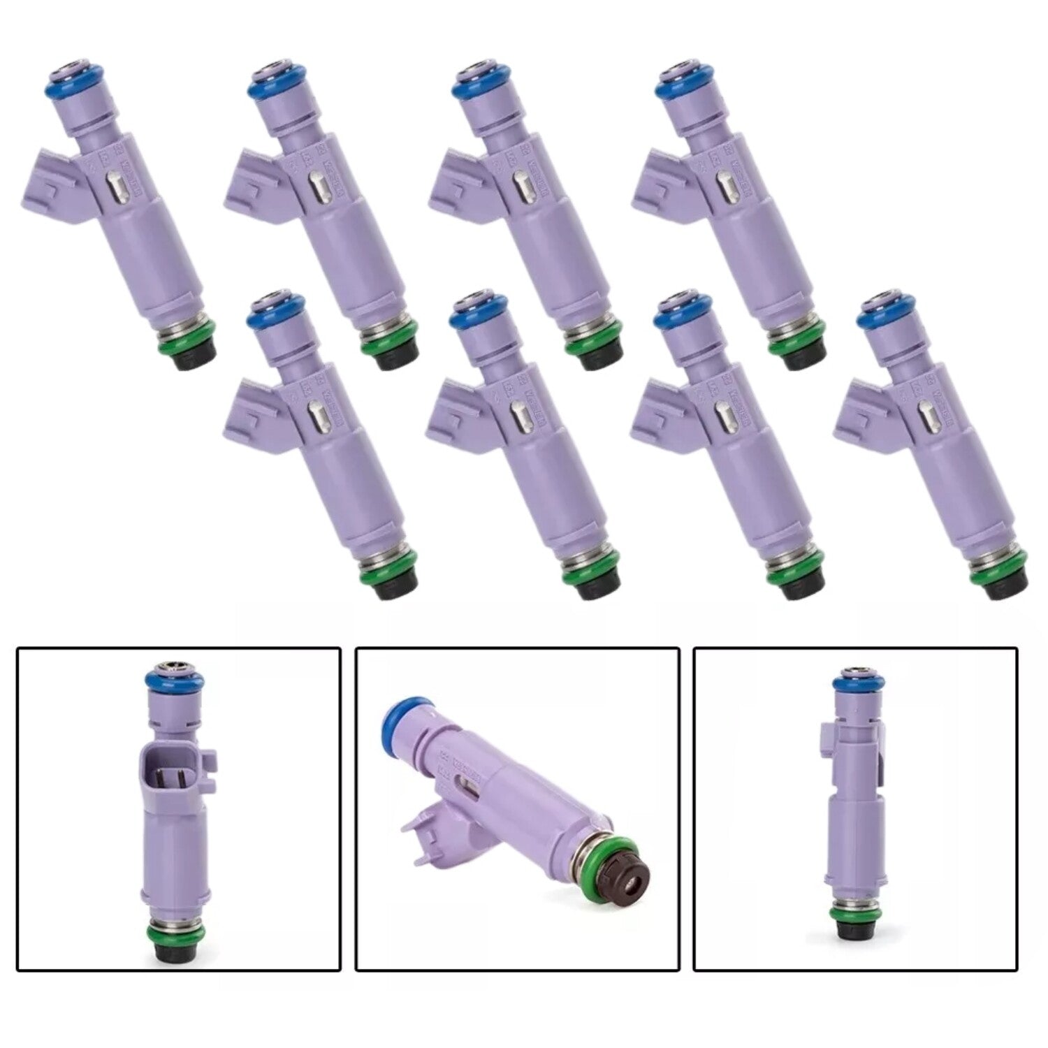 8Pcs Racing Fuel Injectors for Ford for Mustang GT 2005 2010 9L3E-E7A M9593LU24A