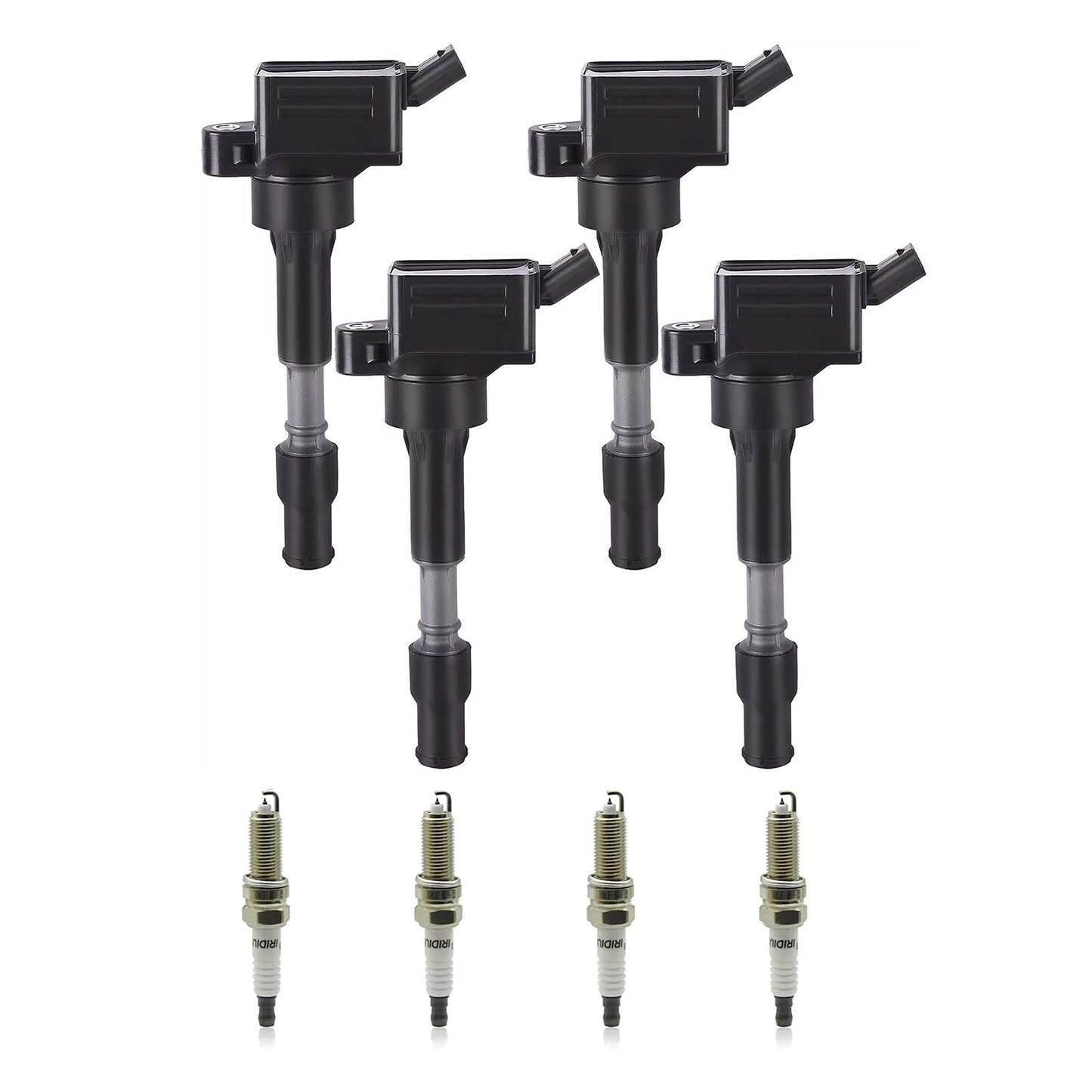 4PCS Ignition Coil  4PCS Spark Plug Accessories for Hyundai for Elantra 2017-2020