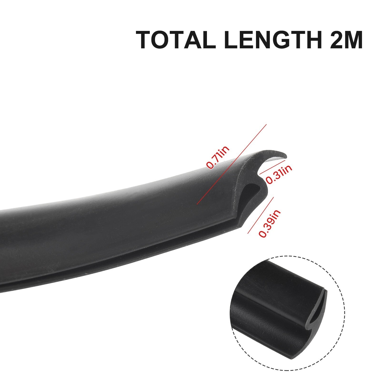 New automotive windshield trimmed edge molding rubber Weatherstrip