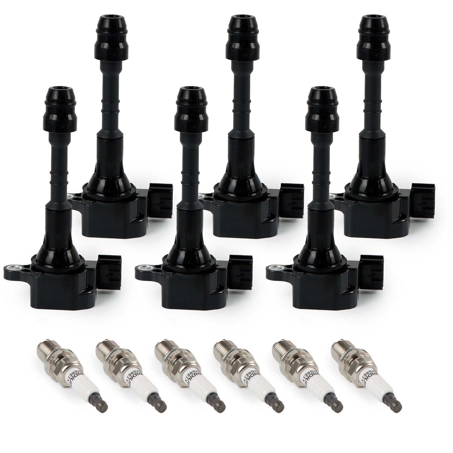 Set of 6 Ignition Coils Spark Plugs for Nissan Frontier Pathfinder Maxima UF349