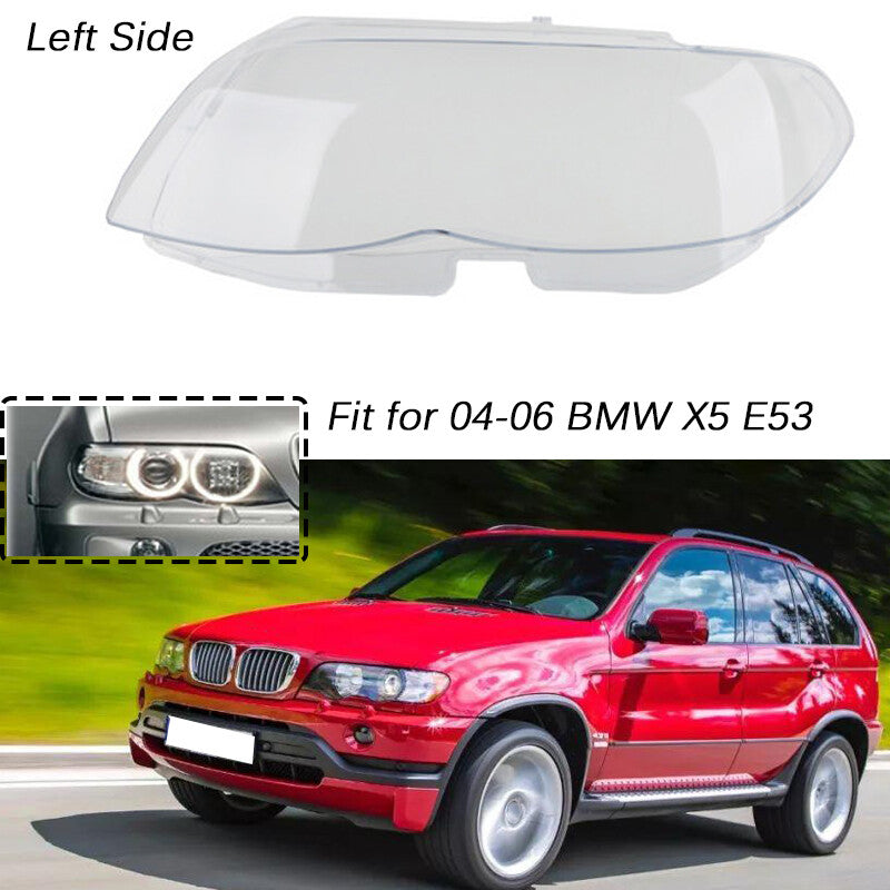 Left front headlight lens cover for 2004-2006 for BMW X5 E53 530i 544i