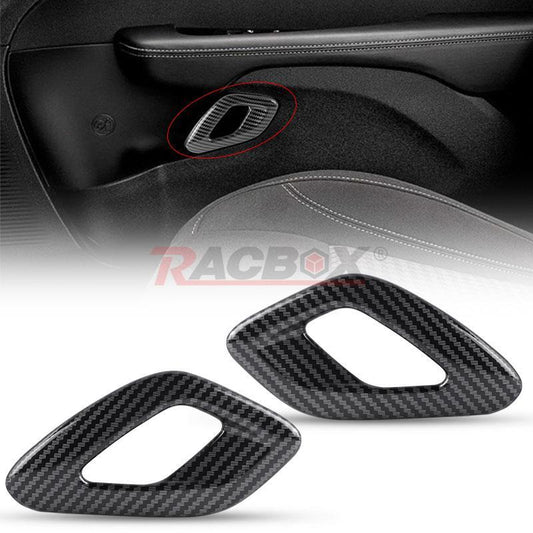 Carbon Fiber Inner Door Handle Cover Trim fit for Dodge for Challenger 2015-2021