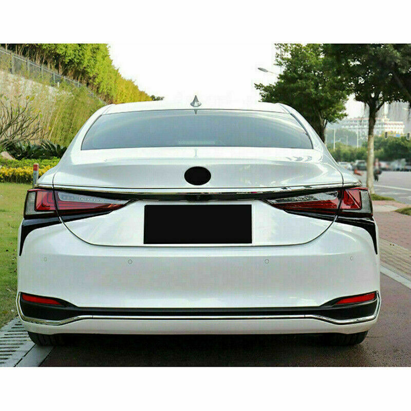 for LEXUS ES350 250 300H 2019-2023 Black ABS Rear Tail Light Lamp Strip Trim 4Pc