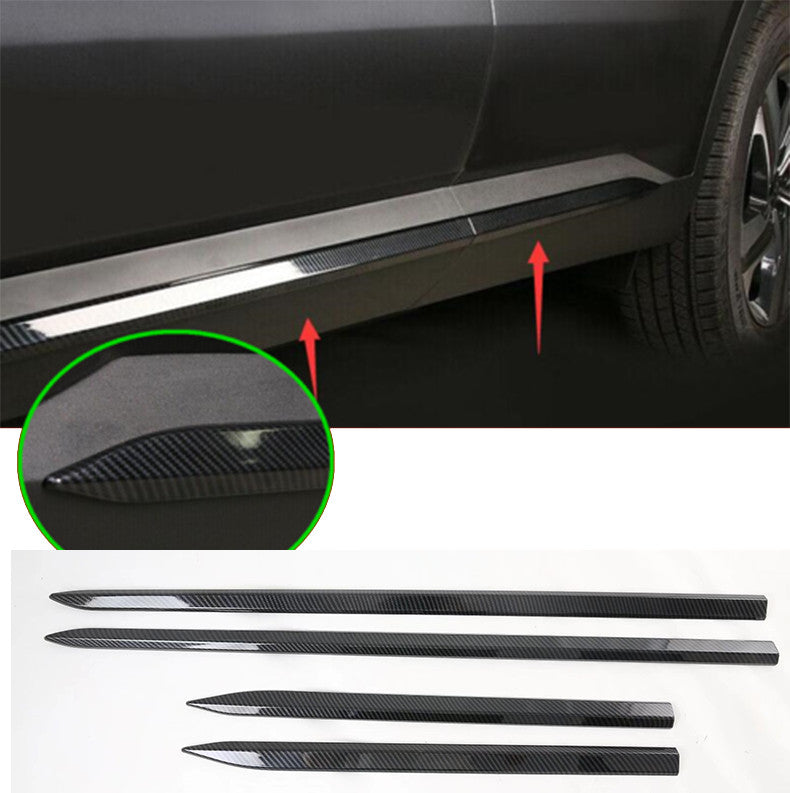 for Kia Sorento 2021-23 Carbon Fiber ABS Side Door Body Guard Molding Cover Trim