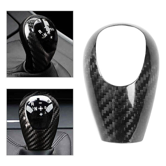 Gear Shift Knob Cover Trim Decor Carbon Fiber for Bmw M Series M3 M5 M6 Black