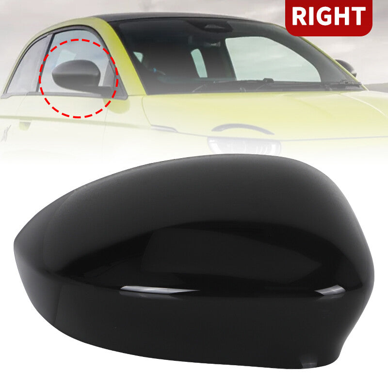 Right Passenger Side Rearview Wing Mirror Cover for Fiat 500 500C GRANDE PUNTO