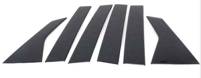 ABS Glossy Black Side Window Strip Pillar Cover Trim for Honda for Civic Sedan 22-24