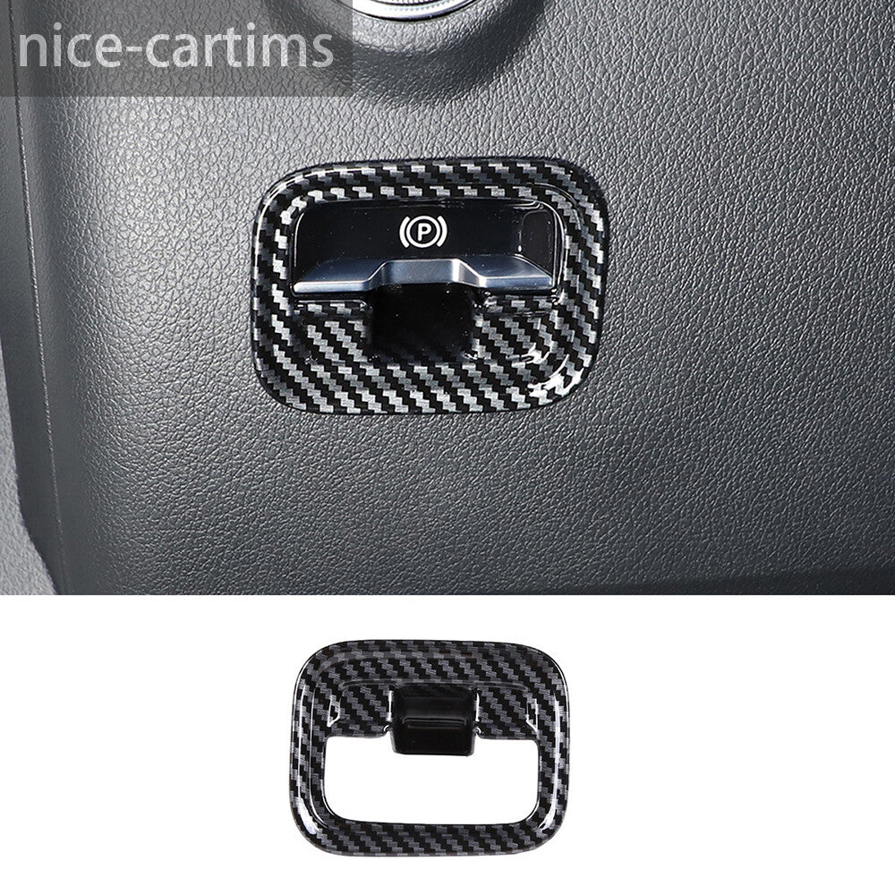 Carbon Fiber ABS Electronic Handbrake Switch Cover for Benz C Class W206 2022-23